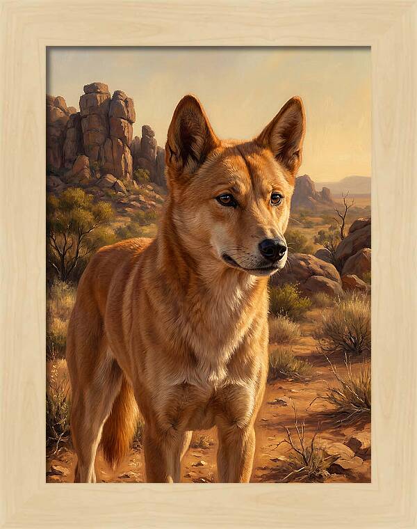 Dingo In The Outback