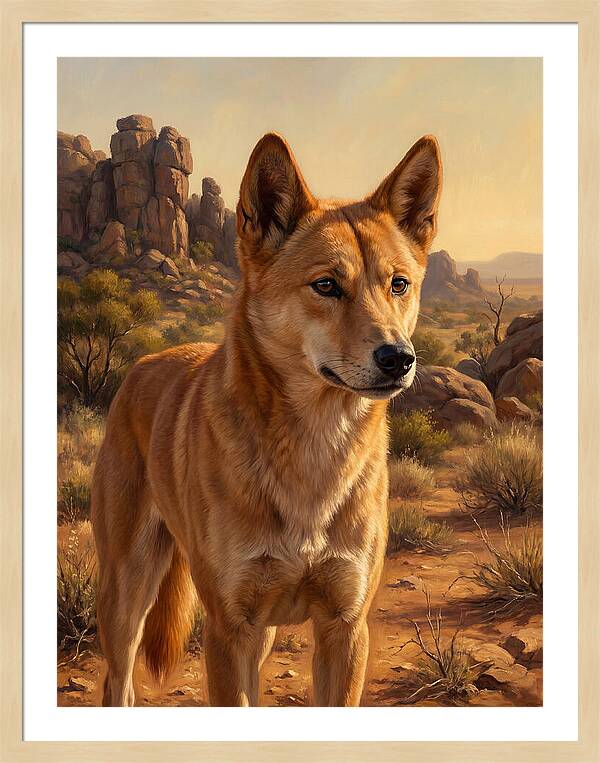 Dingo In The Outback