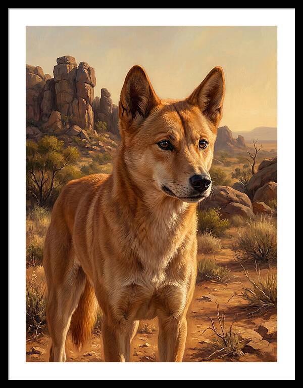 Dingo In The Outback