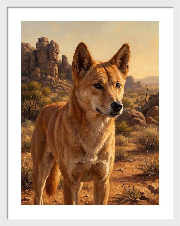 Dingo In The Outback
