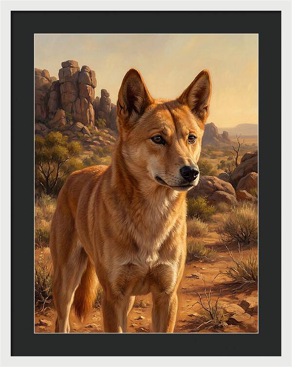 Dingo In The Outback