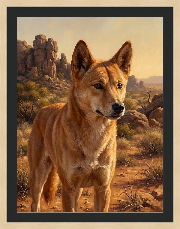 Dingo In The Outback