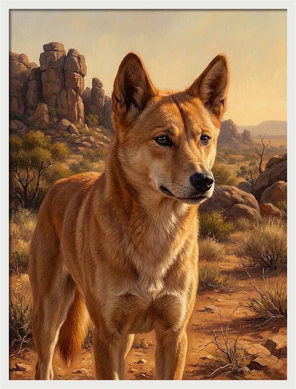 Dingo In The Outback