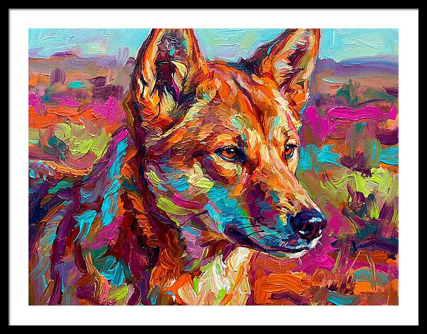 Dingo In Vibrant Colors