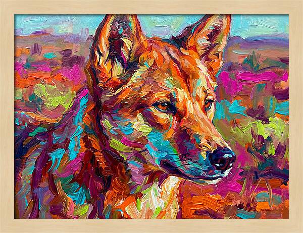 Dingo In Vibrant Colors