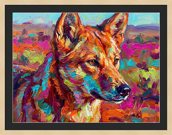 Dingo In Vibrant Colors