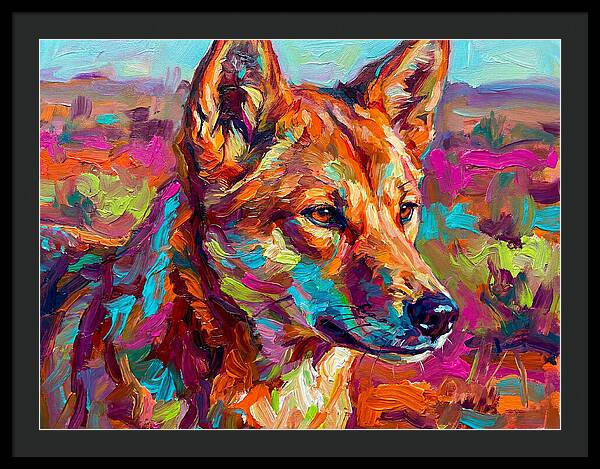 Dingo In Vibrant Colors