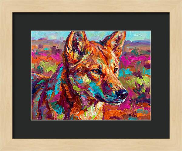 Dingo In Vibrant Colors