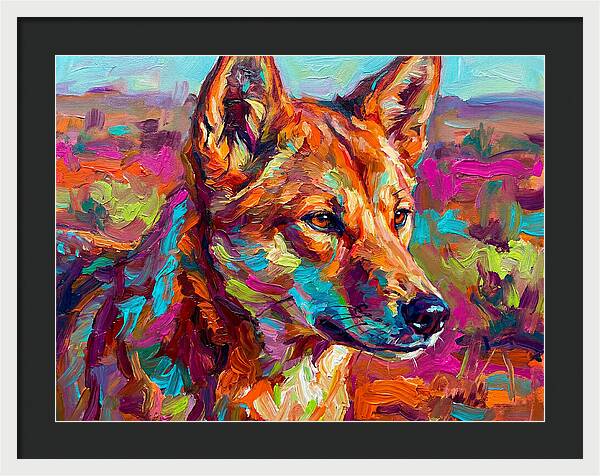 Dingo In Vibrant Colors