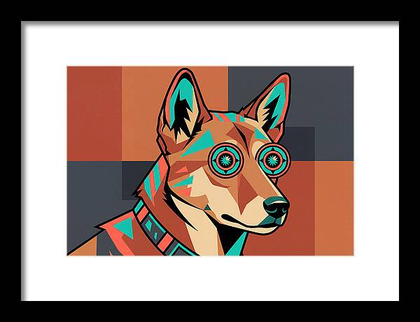 Dingo With Colorful Glasses
