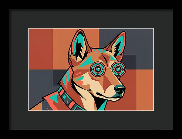 Dingo With Colorful Glasses