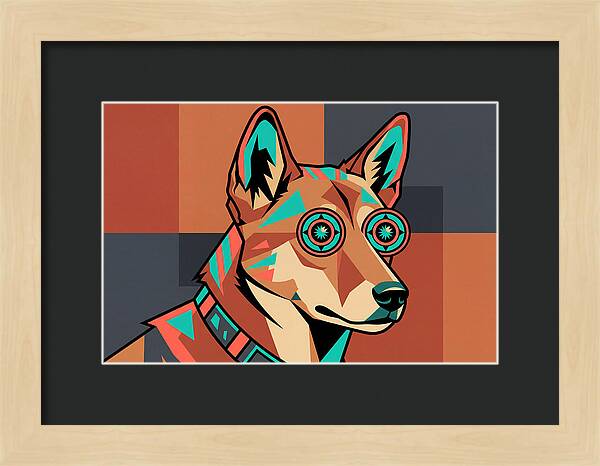 Dingo With Colorful Glasses