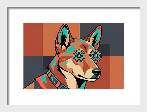 Dingo With Colorful Glasses