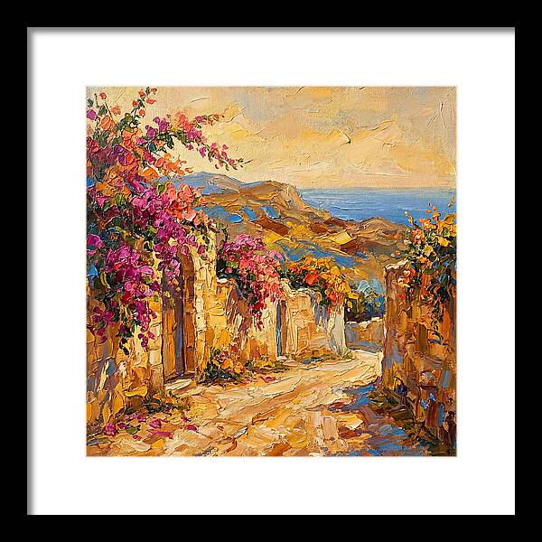 Dirt Road Through Mediterranean Blooms