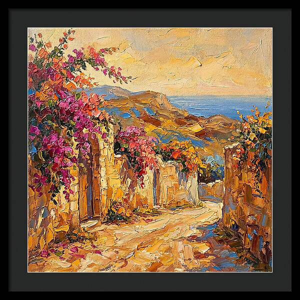 Dirt Road Through Mediterranean Blooms