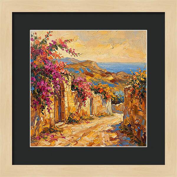 Dirt Road Through Mediterranean Blooms