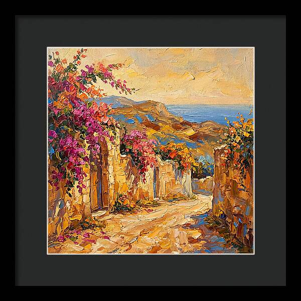Dirt Road Through Mediterranean Blooms