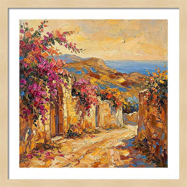 Dirt Road Through Mediterranean Blooms
