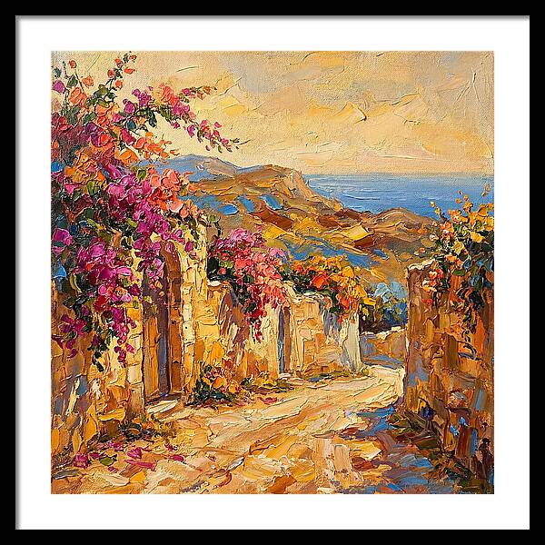 Dirt Road Through Mediterranean Blooms