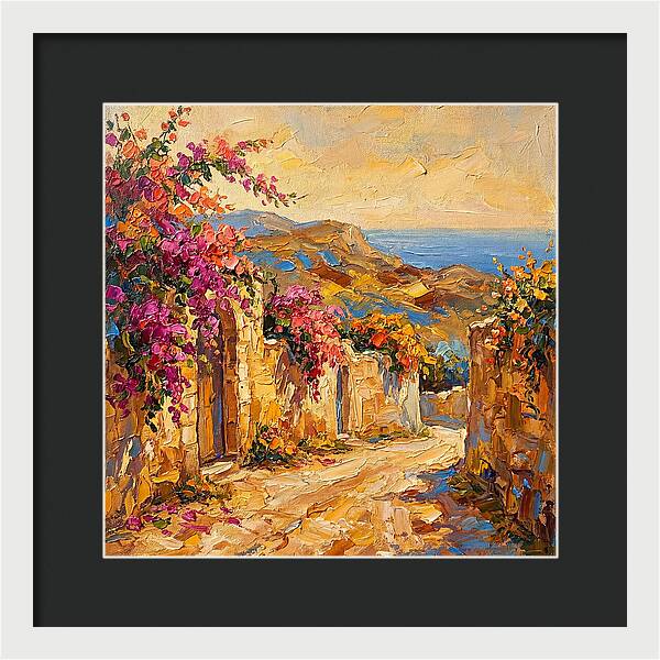 Dirt Road Through Mediterranean Blooms