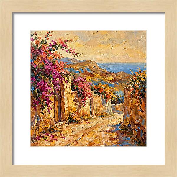 Dirt Road Through Mediterranean Blooms