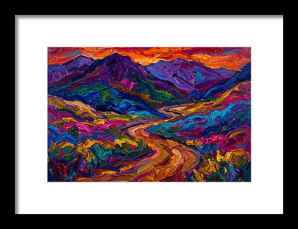 Dirt Road Through Vibrant Landscape