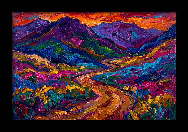 Dirt Road Through Vibrant Landscape