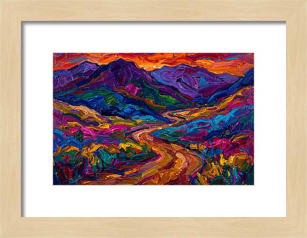 Dirt Road Through Vibrant Landscape