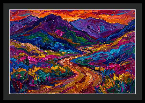 Dirt Road Through Vibrant Landscape