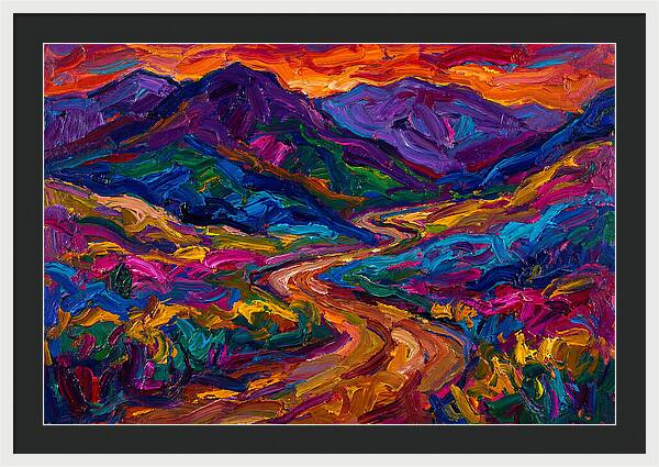 Dirt Road Through Vibrant Landscape