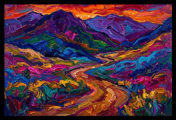 Dirt Road Through Vibrant Landscape