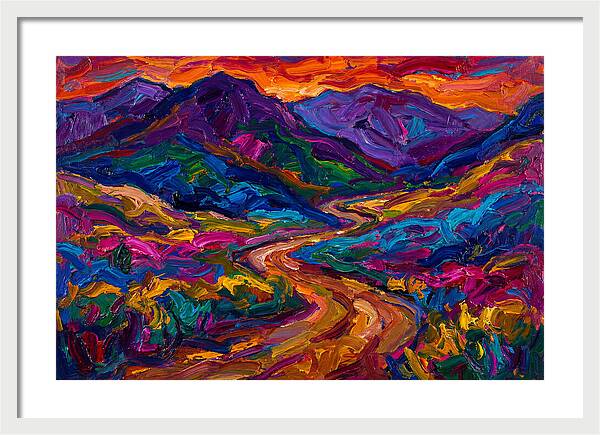 Dirt Road Through Vibrant Landscape
