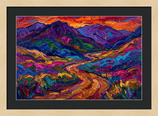 Dirt Road Through Vibrant Landscape