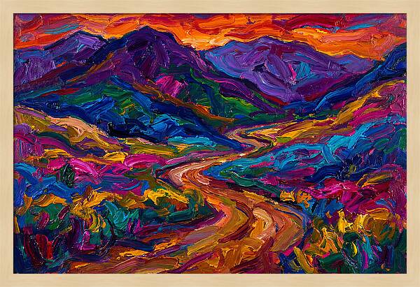 Dirt Road Through Vibrant Landscape