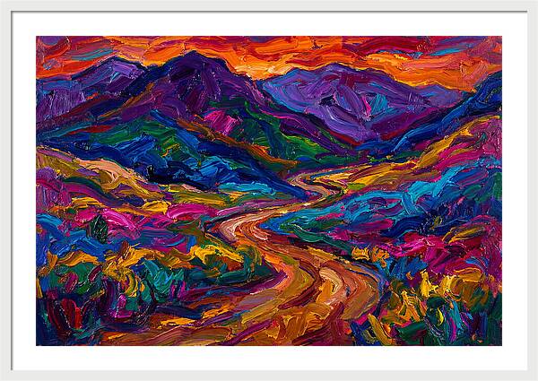 Dirt Road Through Vibrant Landscape