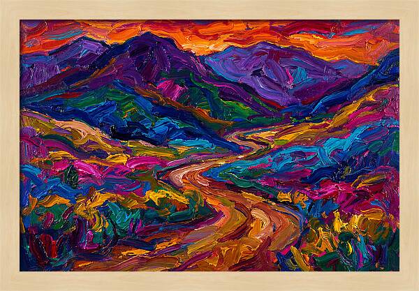 Dirt Road Through Vibrant Landscape