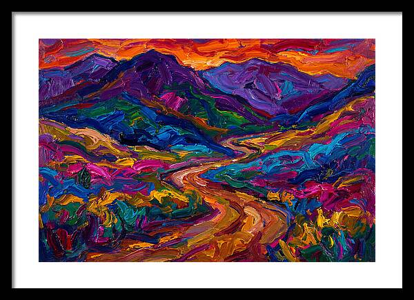 Dirt Road Through Vibrant Landscape