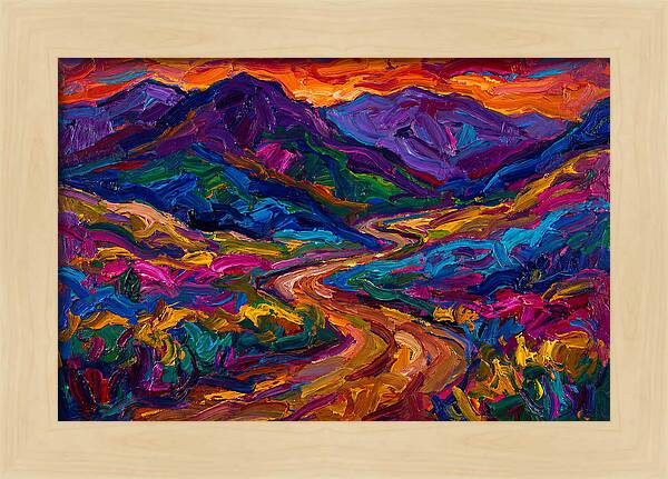Dirt Road Through Vibrant Landscape