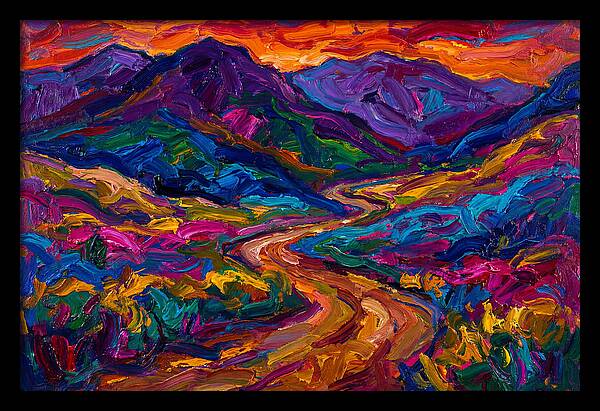 Dirt Road Through Vibrant Landscape