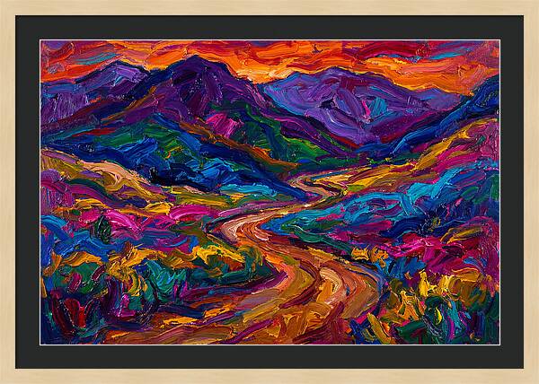 Dirt Road Through Vibrant Landscape