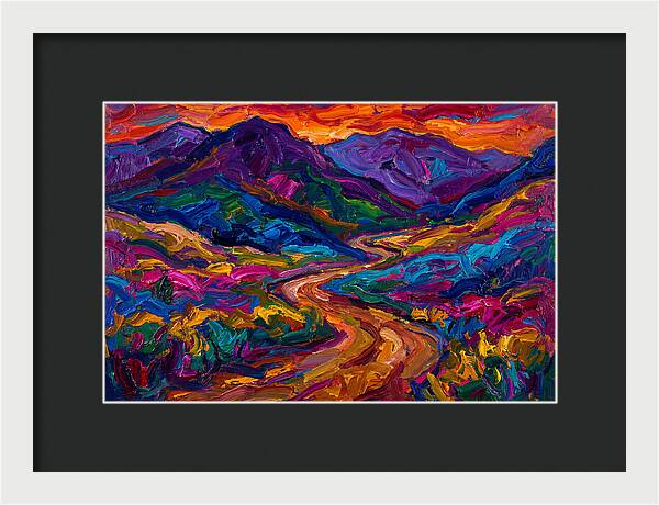Dirt Road Through Vibrant Landscape