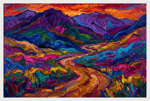 Dirt Road Through Vibrant Landscape