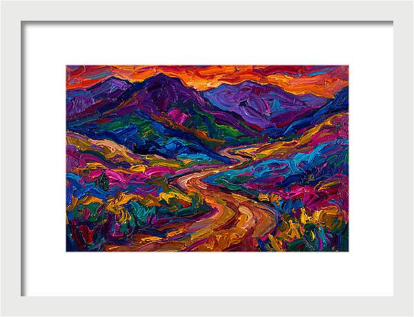 Dirt Road Through Vibrant Landscape