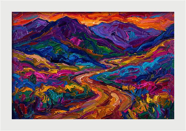Dirt Road Through Vibrant Landscape