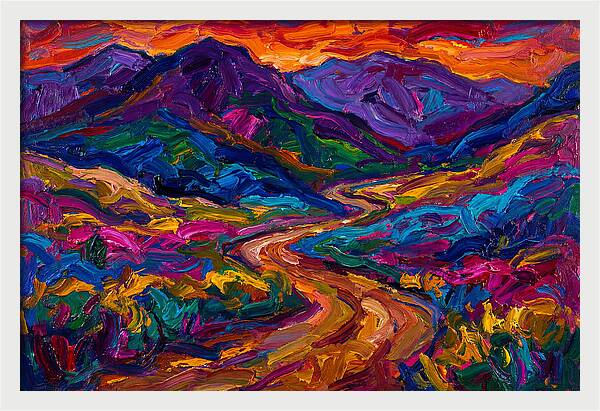 Dirt Road Through Vibrant Landscape
