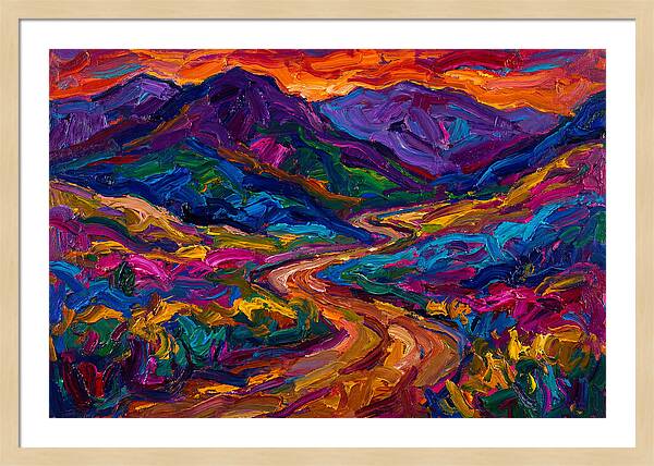 Dirt Road Through Vibrant Landscape