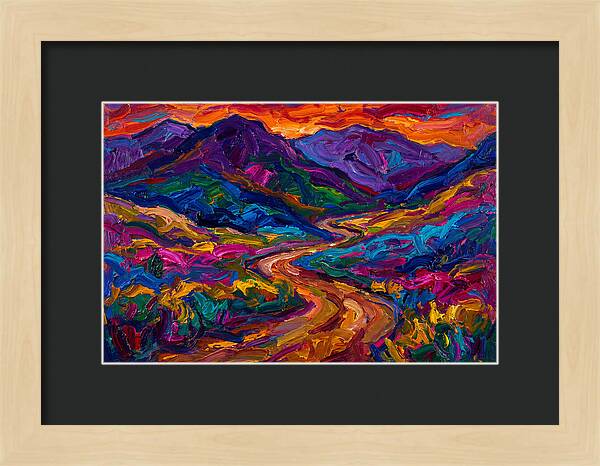 Dirt Road Through Vibrant Landscape