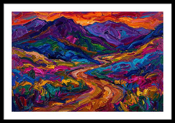 Dirt Road Through Vibrant Landscape