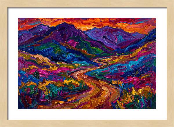 Dirt Road Through Vibrant Landscape