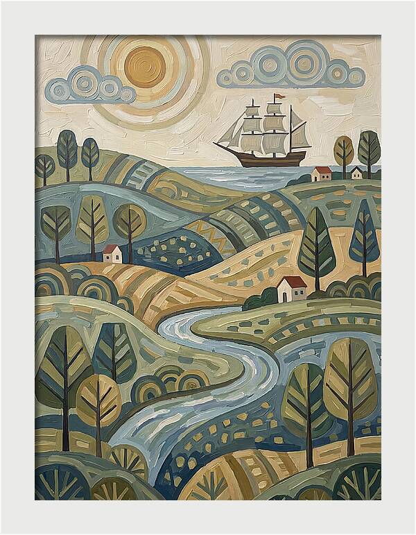 Discovery Landscape With Ship